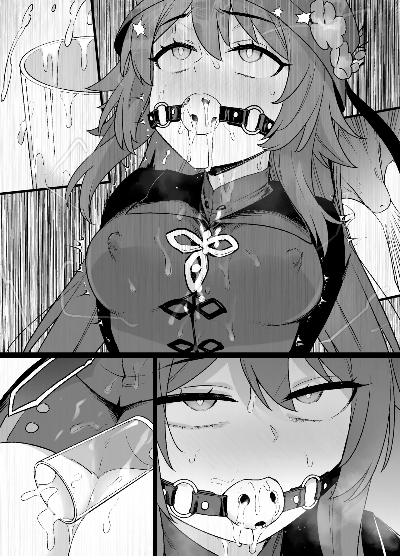 原神フータオ（胡桃）乳首責め漫画 page 10 full