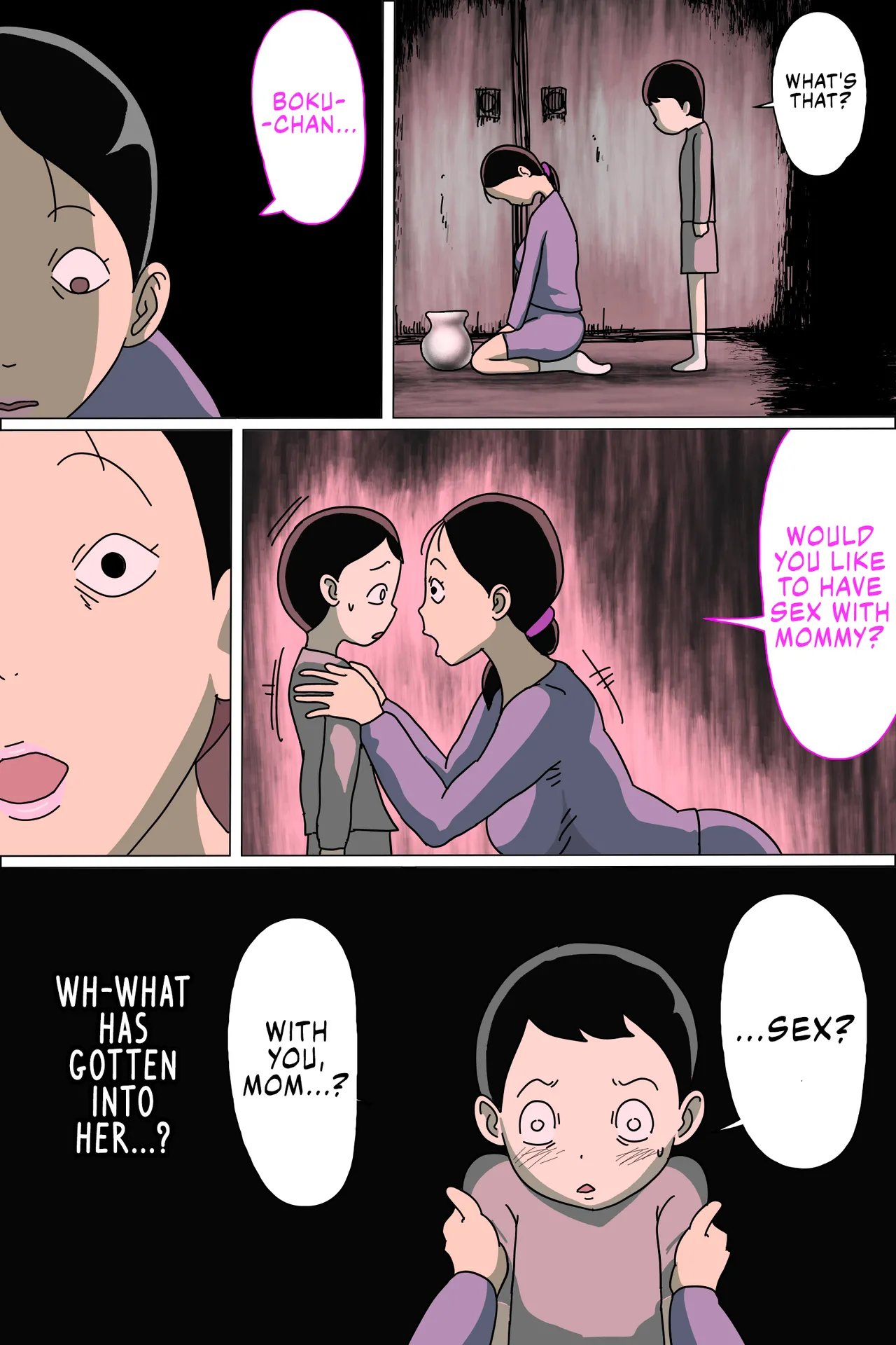 Tsubo mama. Sukebe guru i | My Mother, Ensnared by the Jar of Lust page 6 full