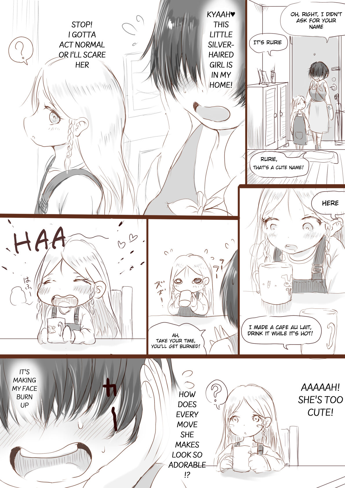 Anraku-san wa Ginpatsu Half Shoujo wo Iyashitai page 4 full