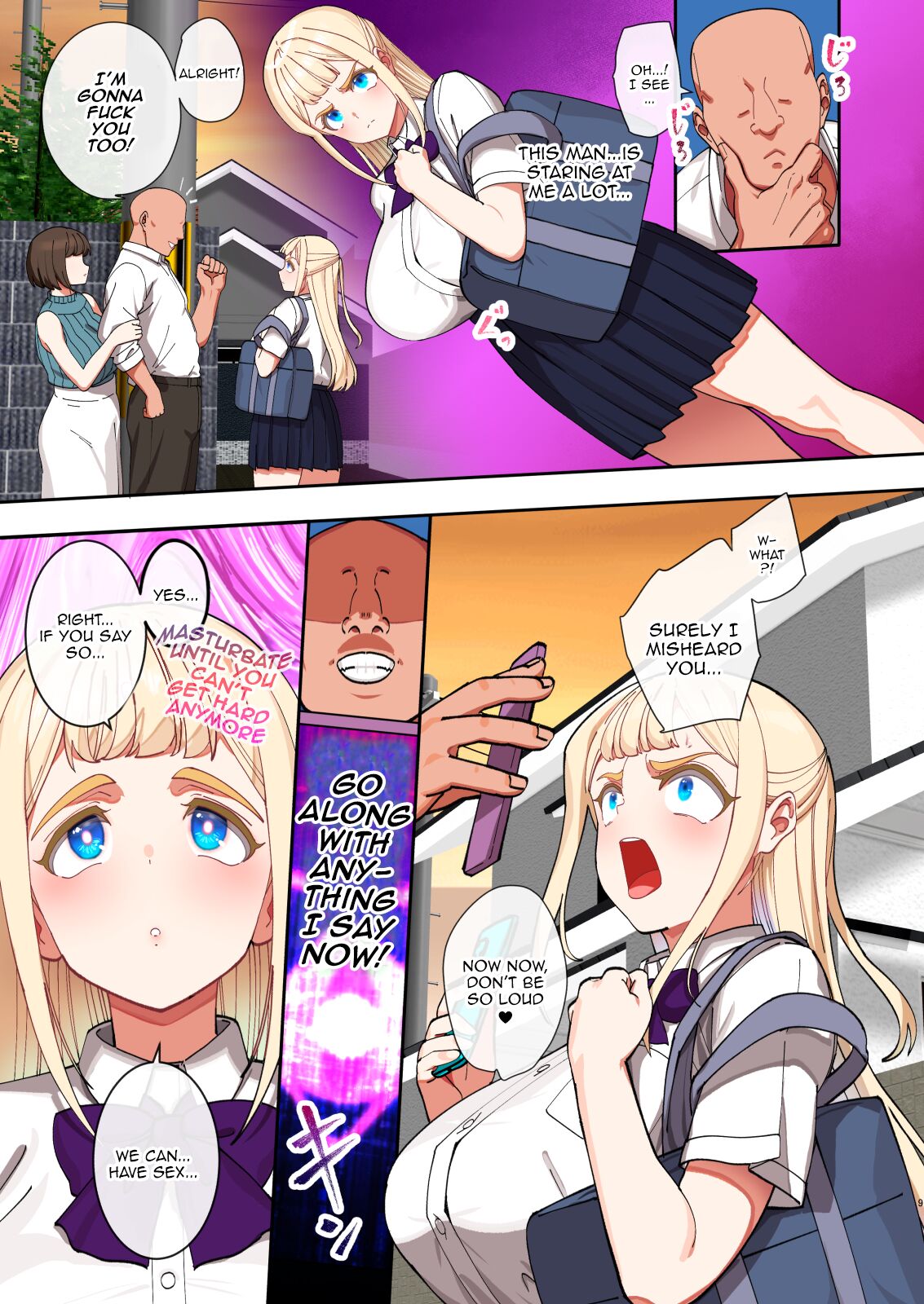 Saimin Ochi Kinpatsu Bakunyuu Seitokaichou wa Semen ga Daisuki | The Hypnotized Blonde Student Council President Loves Semen page 8 full