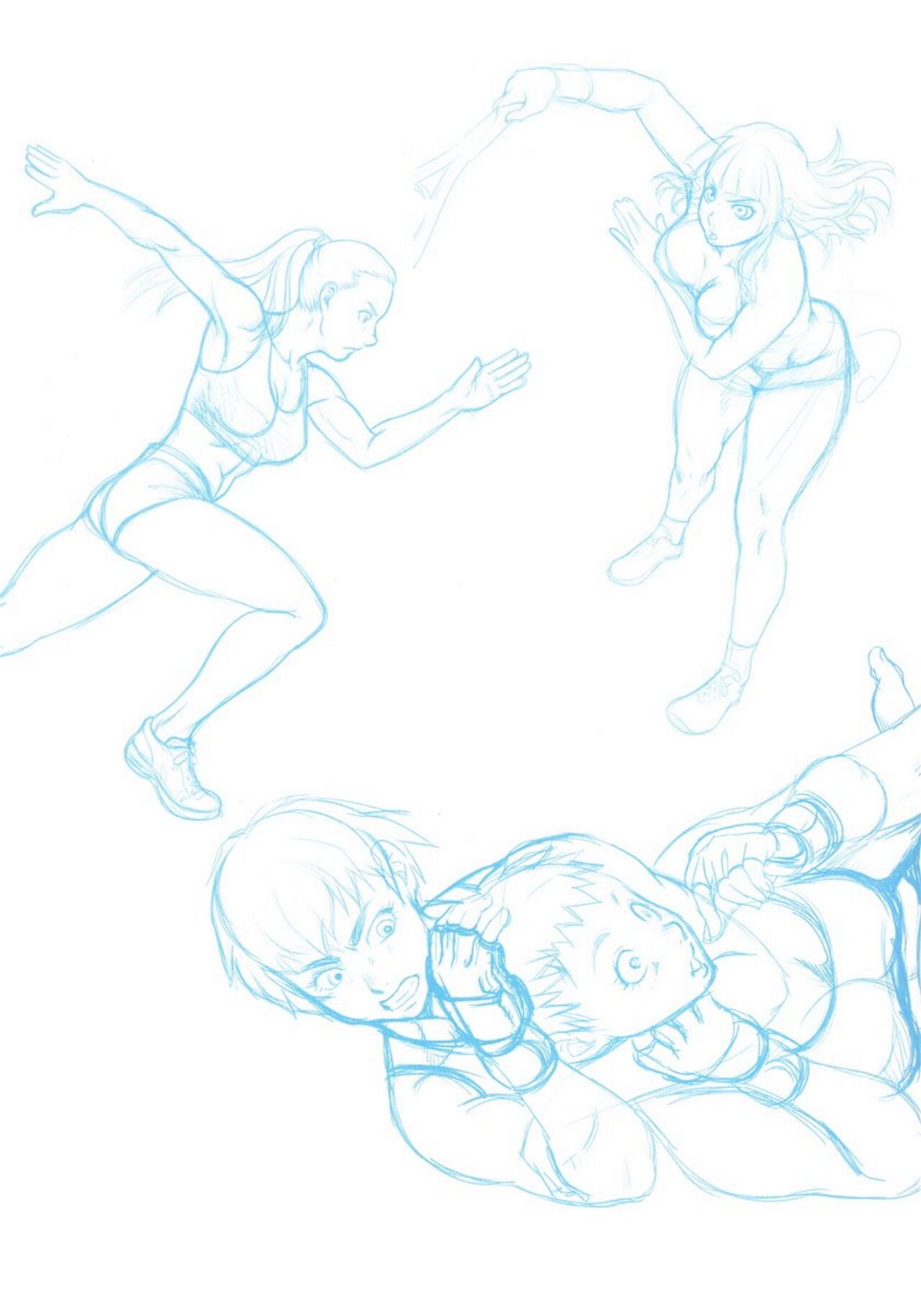 How to Draw Girl Athlete Sports Anime Manga Illustration Technique Guide Book JP page 4 full