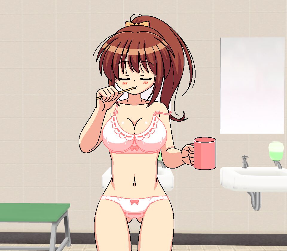 茶髪ポニテ歯磨き page 10 full