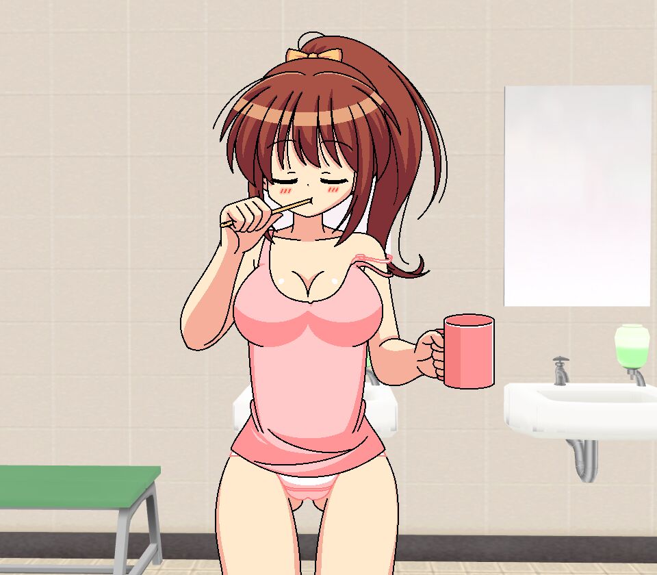 茶髪ポニテ歯磨き page 6 full