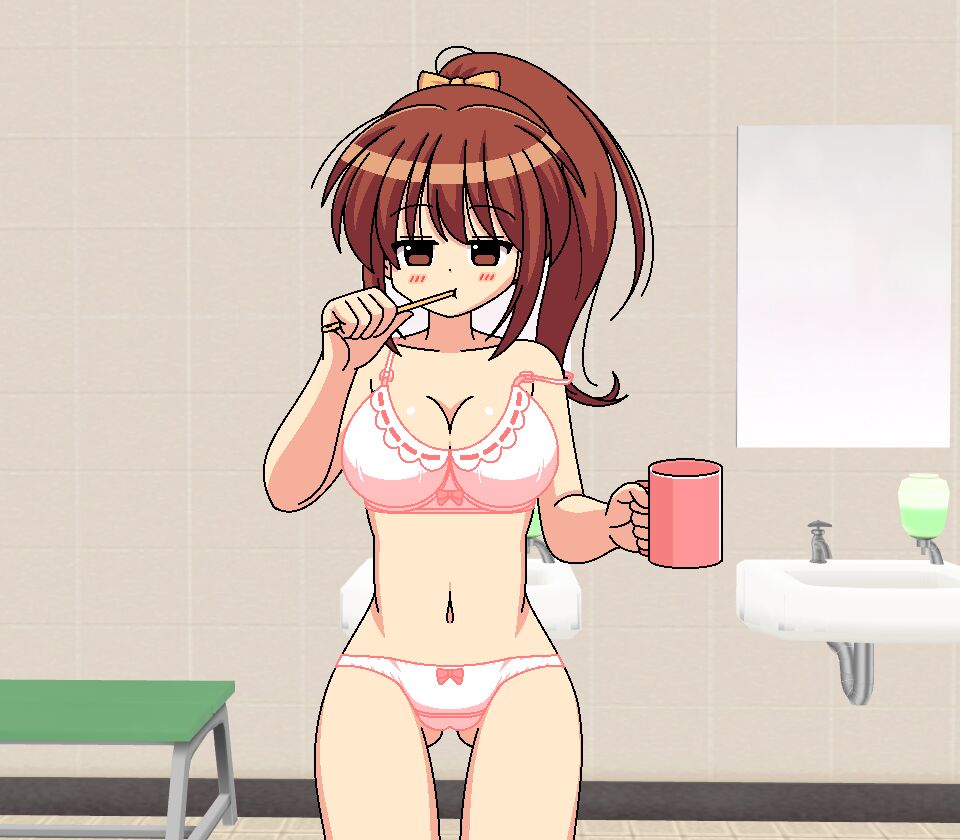 茶髪ポニテ歯磨き page 9 full