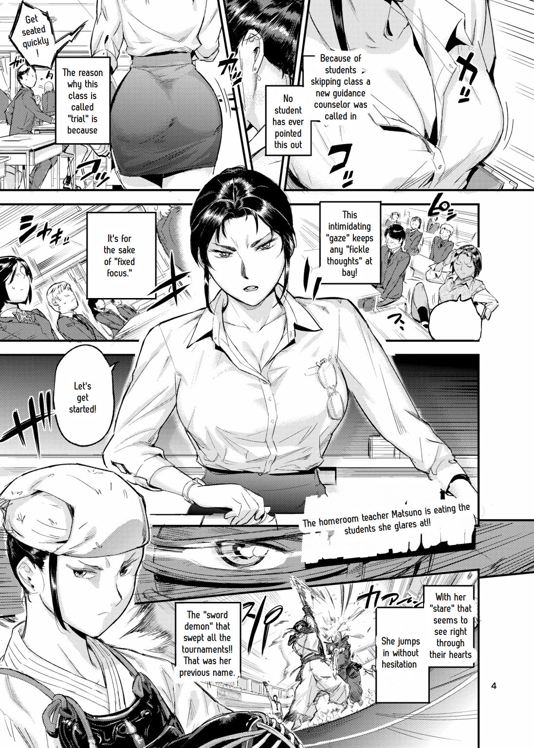 Lifestyle Guidance Matsunoha is eating the students she glares at! O.p Com page 5 full