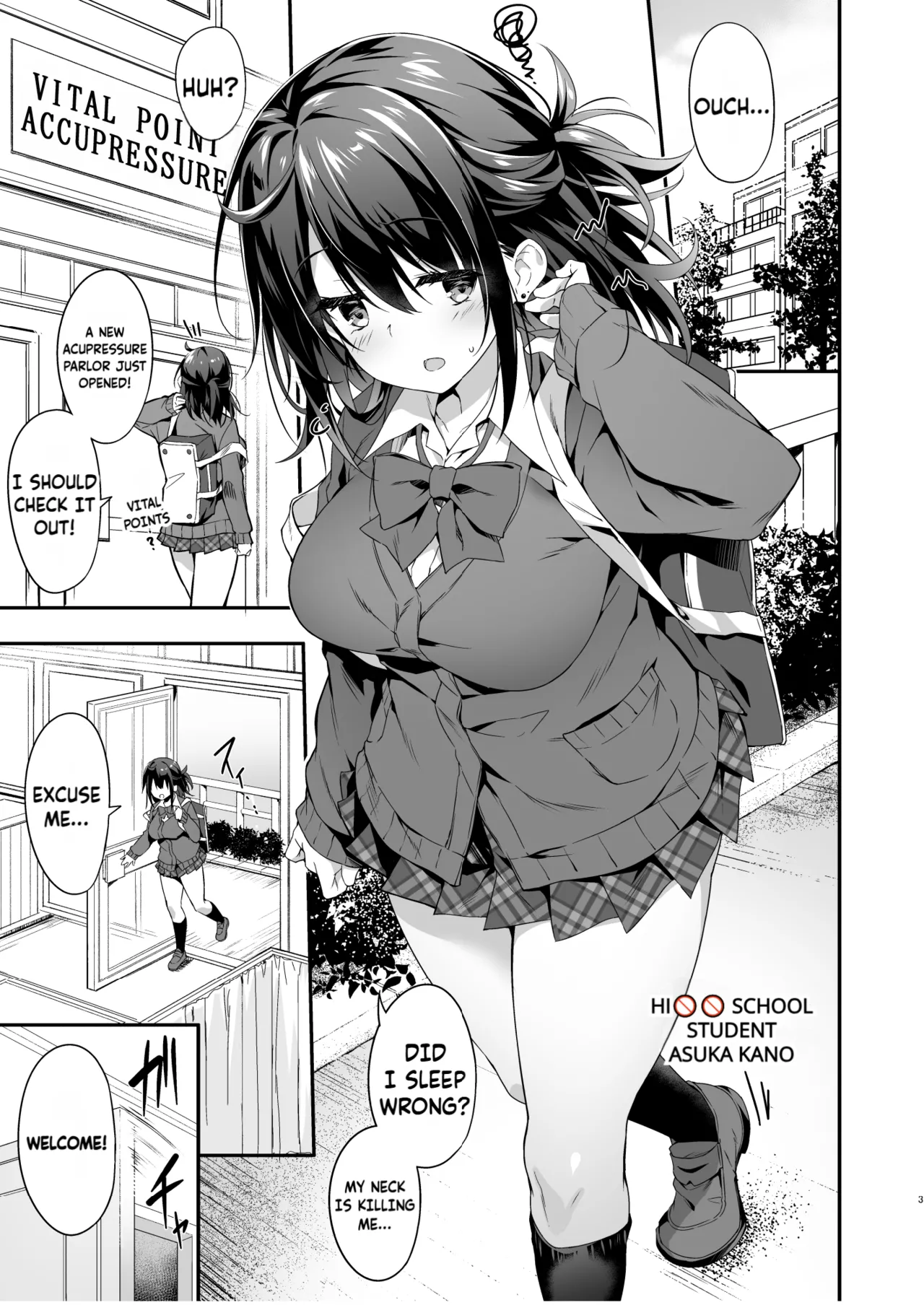 Hikou Seitai de Seikando MAX Shijutsu Sarechau JK | A highschool girl's erogenous zones get turned up to max by acupressure. page 4 full