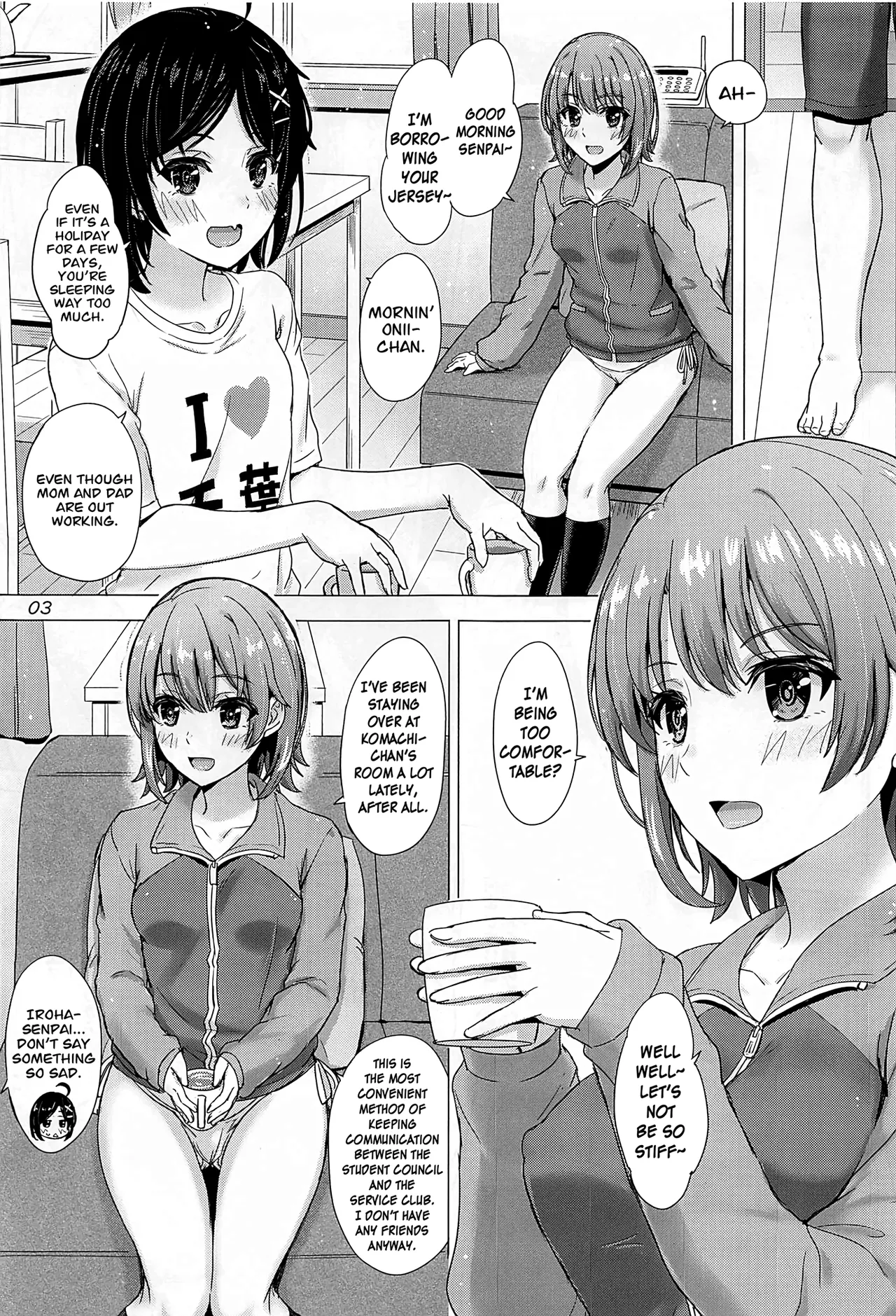 Kawaii Ore no Imouto to Kouhai ga Sasotte Kuru. - Komachi & Iroha always have sex with hachiman. page 2 full
