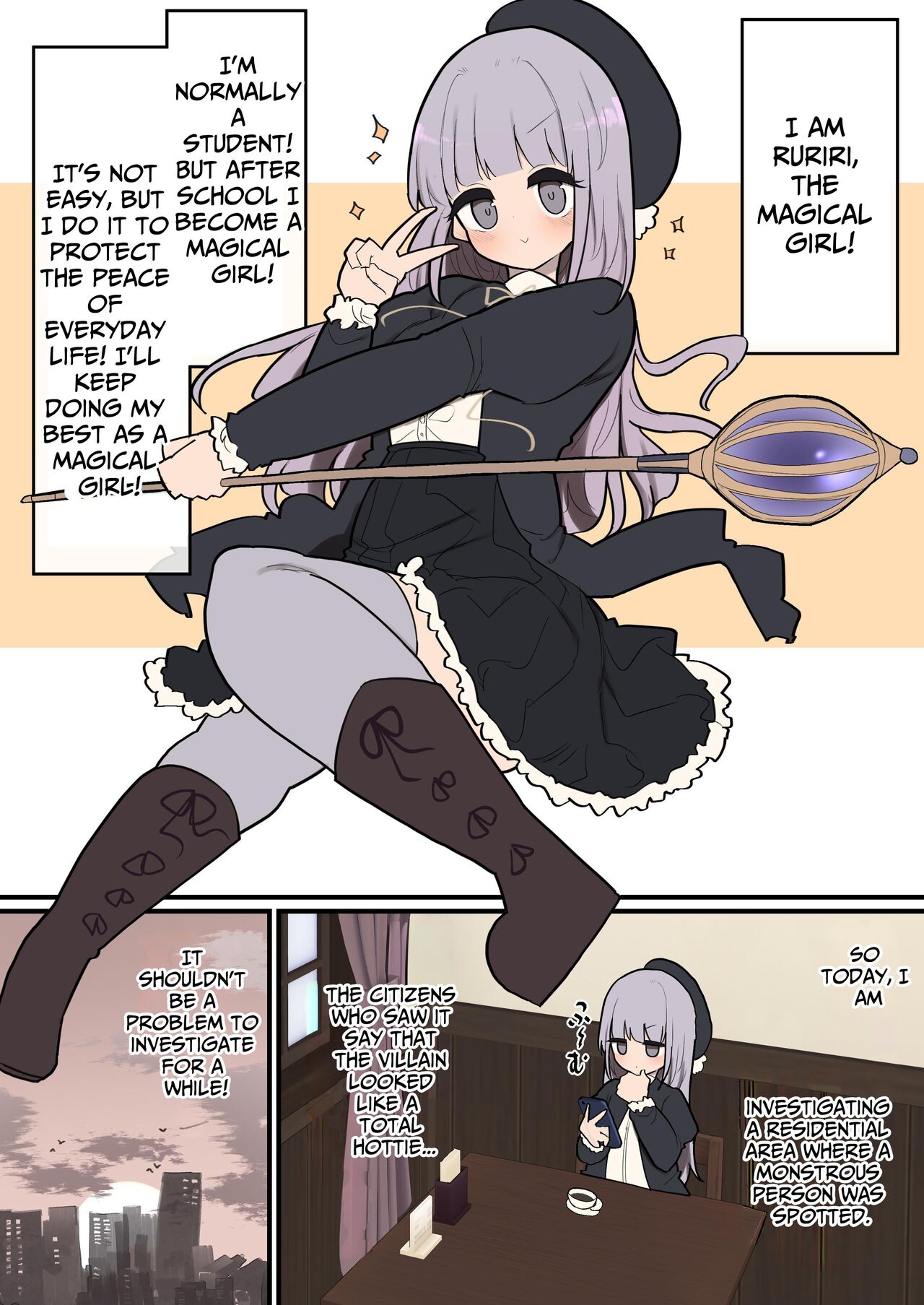 Futanari Ikemen Kaijin Onee-san Chinpo VS Menkui Henachoko Mahou Shoujo-chan | Handsome Futanari Monster Lady Dick VS Good-Looker Lovin' Novice Magical Girl page 2 full