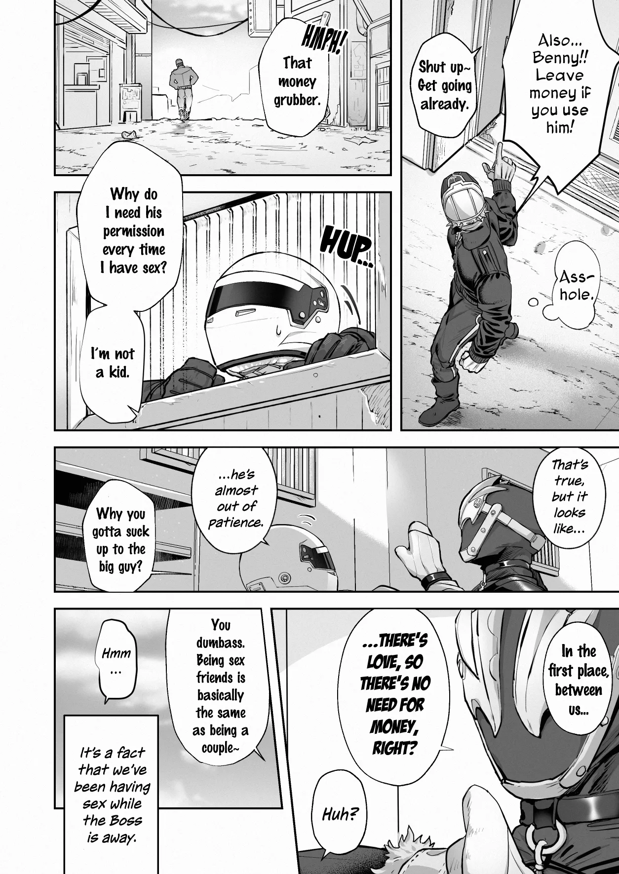 White Full-Face Helmet Consensual Sex Manga page 2 full