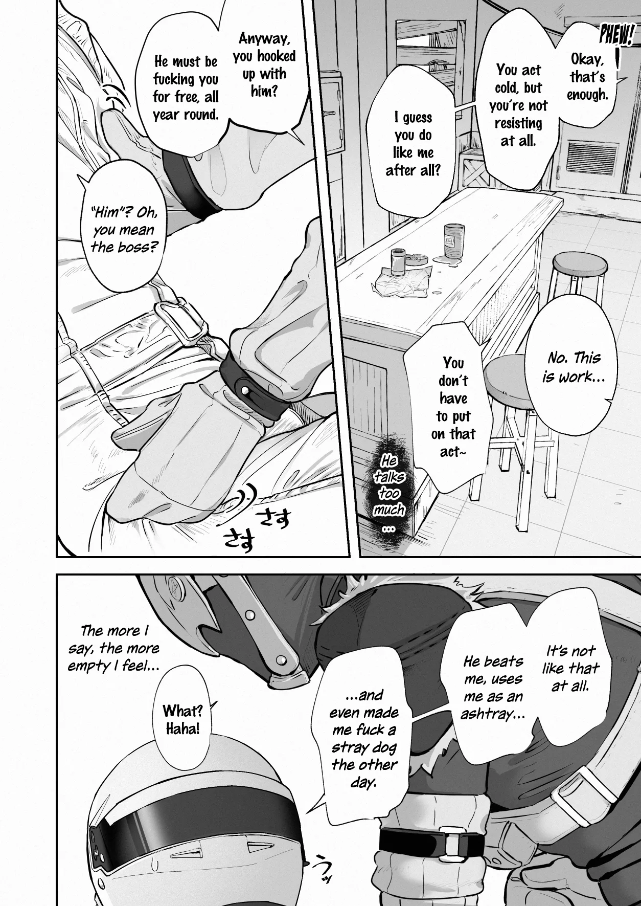 White Full-Face Helmet Consensual Sex Manga page 4 full