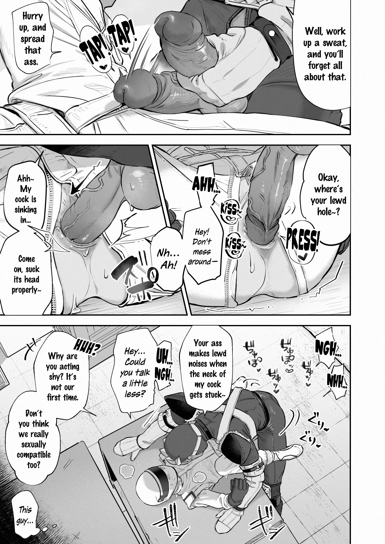 White Full-Face Helmet Consensual Sex Manga page 5 full