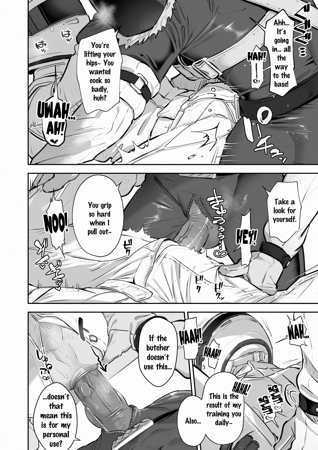 White Full-Face Helmet Consensual Sex Manga page 6 full