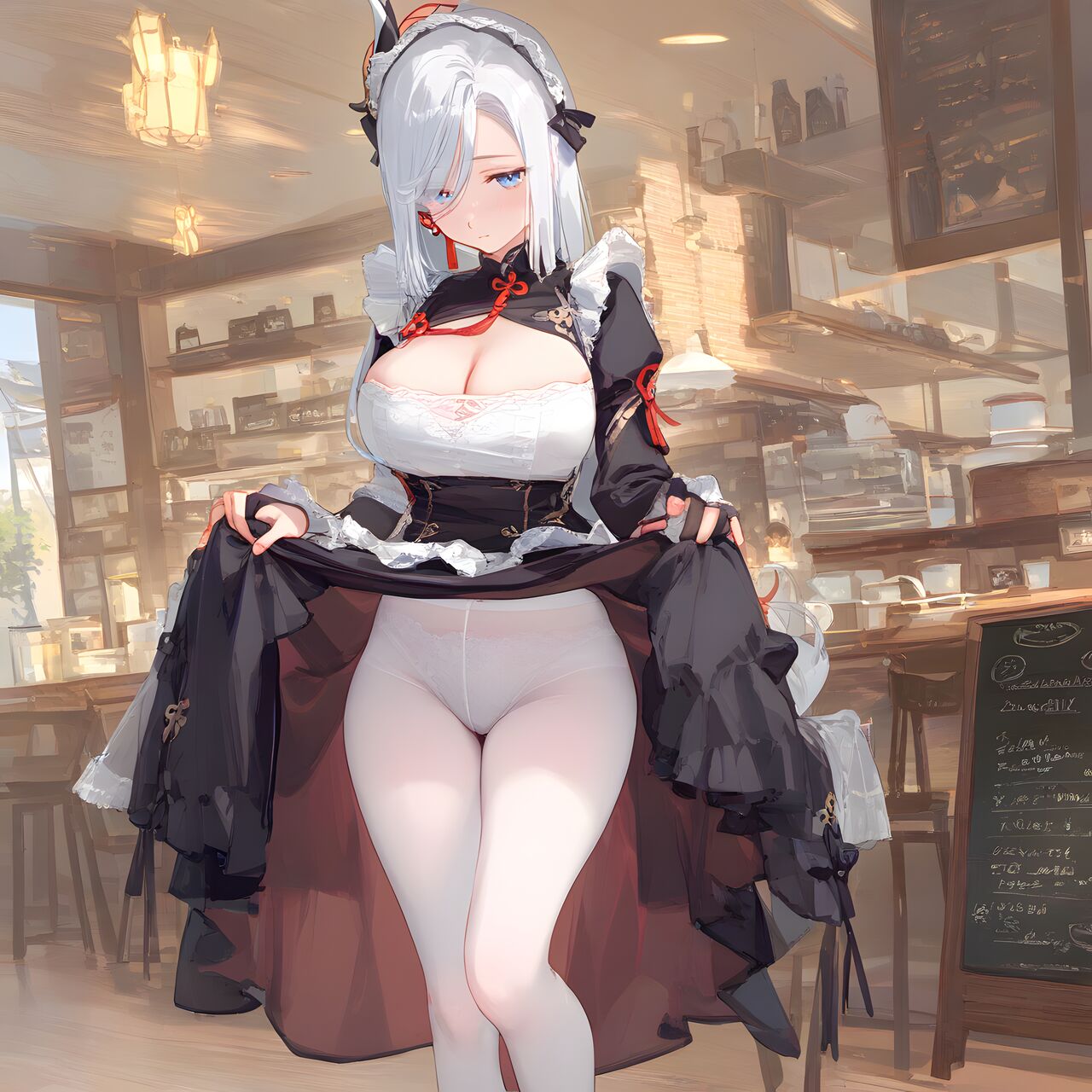 Maid uniform shenhe page 1 full