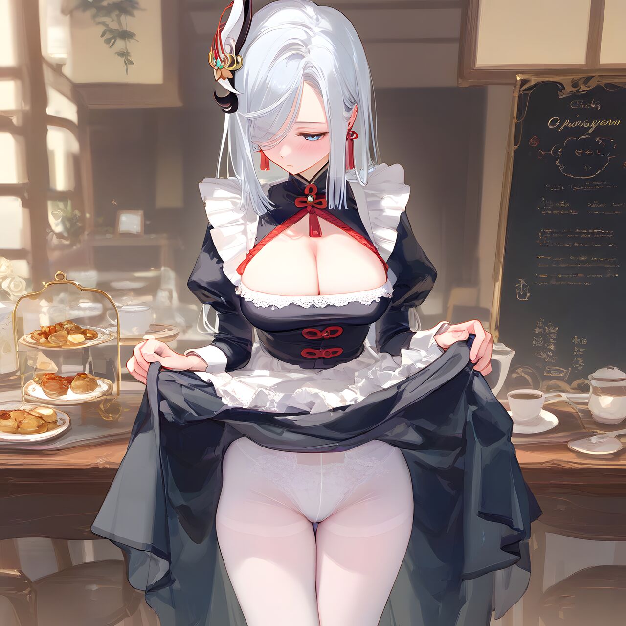 Maid uniform shenhe page 10 full