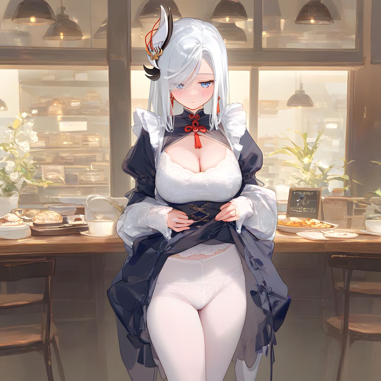 Maid uniform shenhe page 6 full