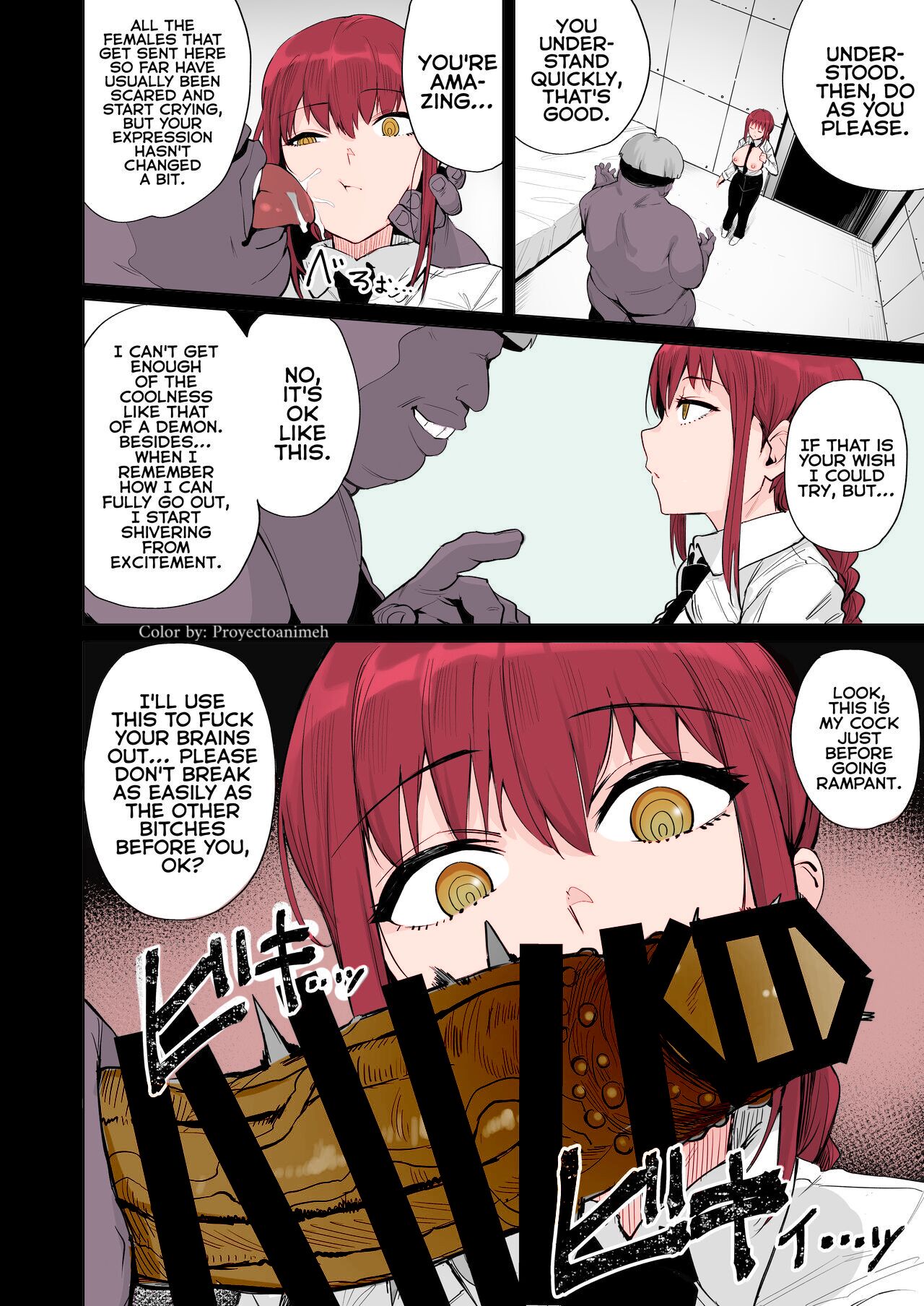 Makima VS Chinpo no Akuma  color by proyectoanimeh page 5 full