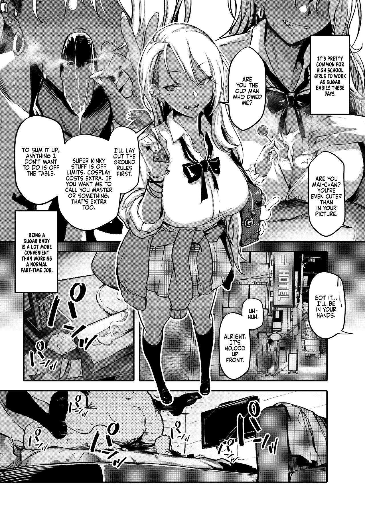 Namaiki JK ga Wakaraserareru Hon | Putting a Cheeky Gyaru in Her Place page 3 full