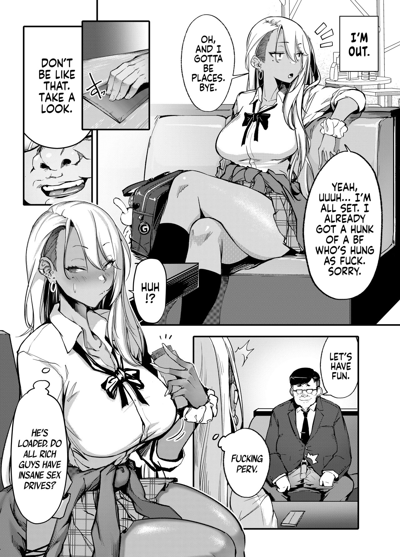 Namaiki JK ga Wakaraserareru Hon | Putting a Cheeky Gyaru in Her Place page 9 full