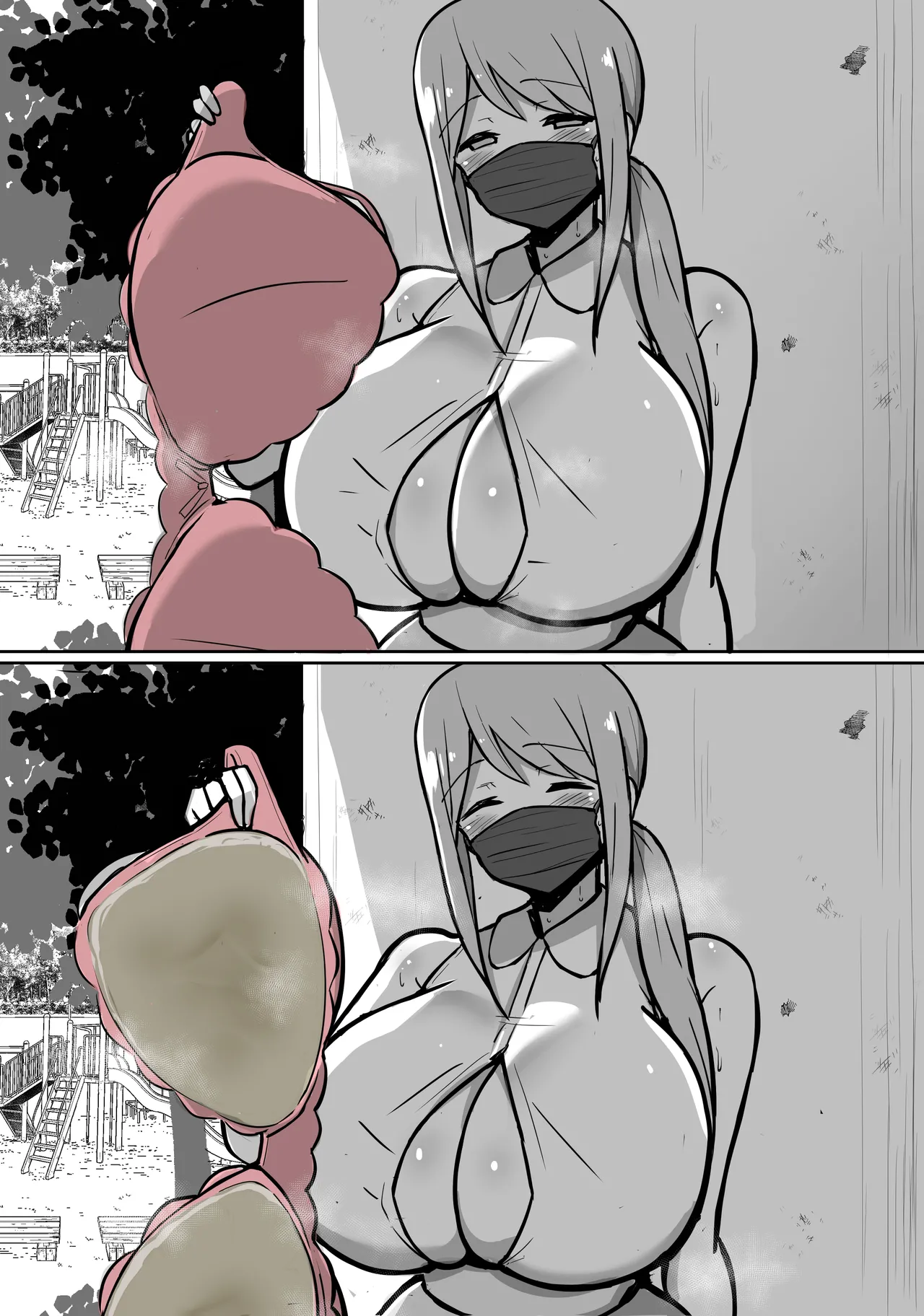 あらあら人妻屋外パイズリ（ブラ脱ぎ4枚パイズリ6枚） page 4 full