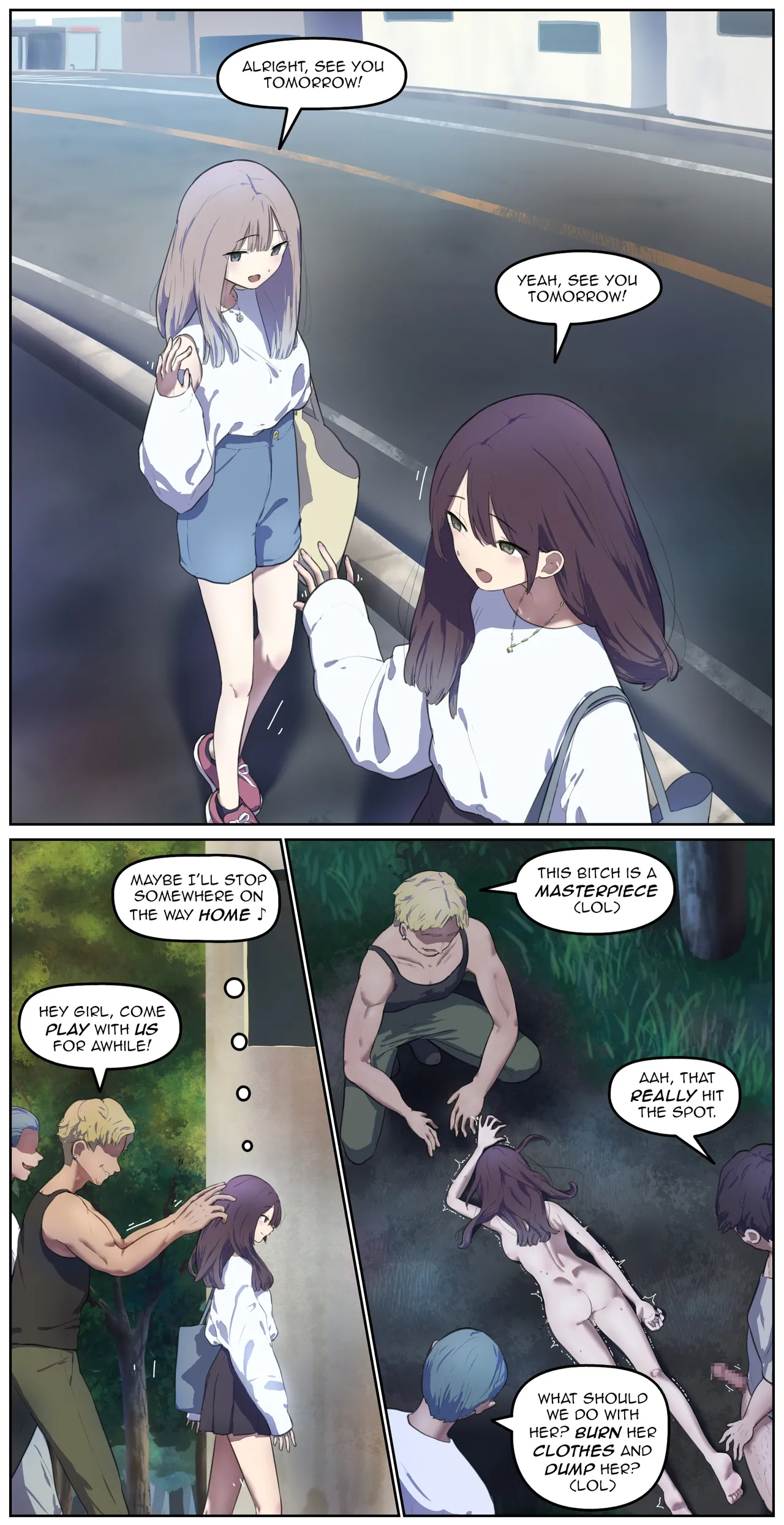 On the way home, at the barn at night part2 【Translated by kochakaden】 page 1 full