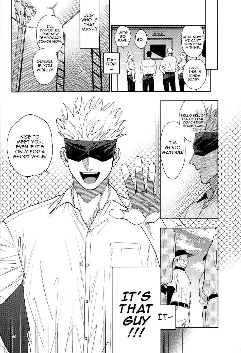 Totsujo Nyuubu Shitekita Danshi ga Erosugite Nanmo okoranai hazu ga naku – Jujutsu Kaisen dj page 9 full