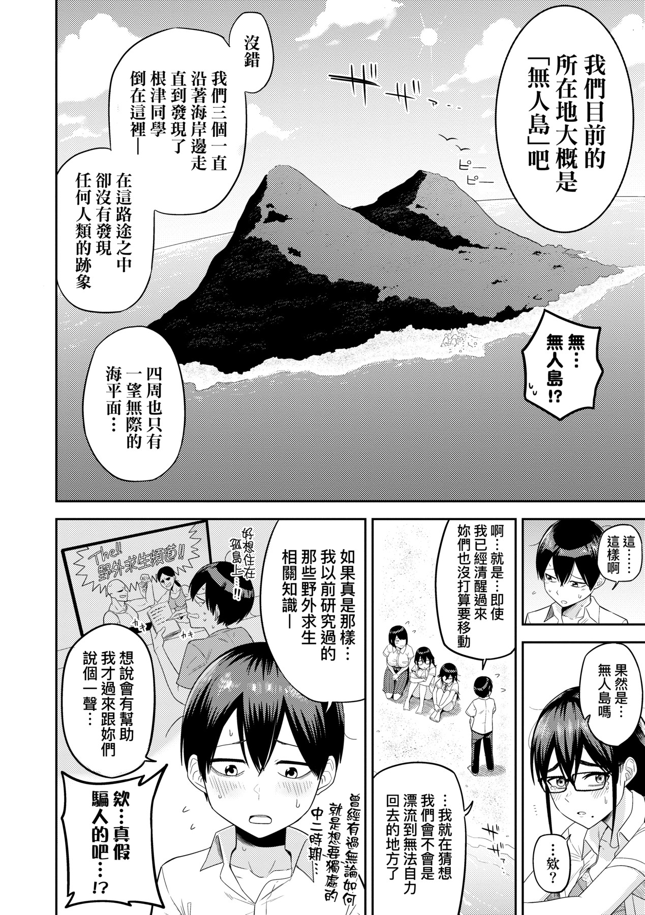 Mujintou de, SEX ni Kyoumi Shinshin na Dosukebe InCha Joshi-tachi to Harem Life page 9 full