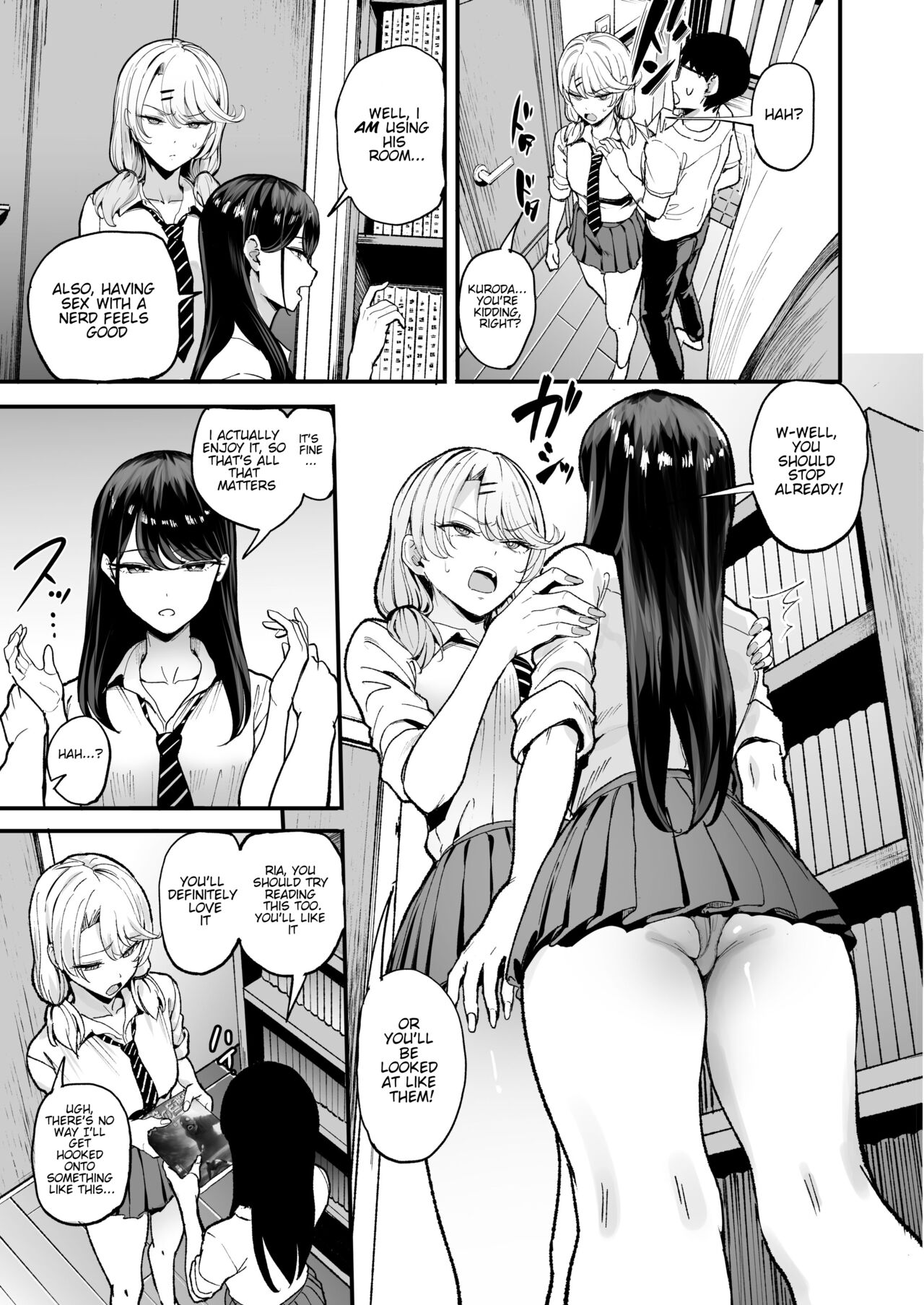 [Amagami Honpo (Manno)] The Gyaru I Hang Out with Lets Me Use Her Pussy [Digital] Hentai - Raw  6