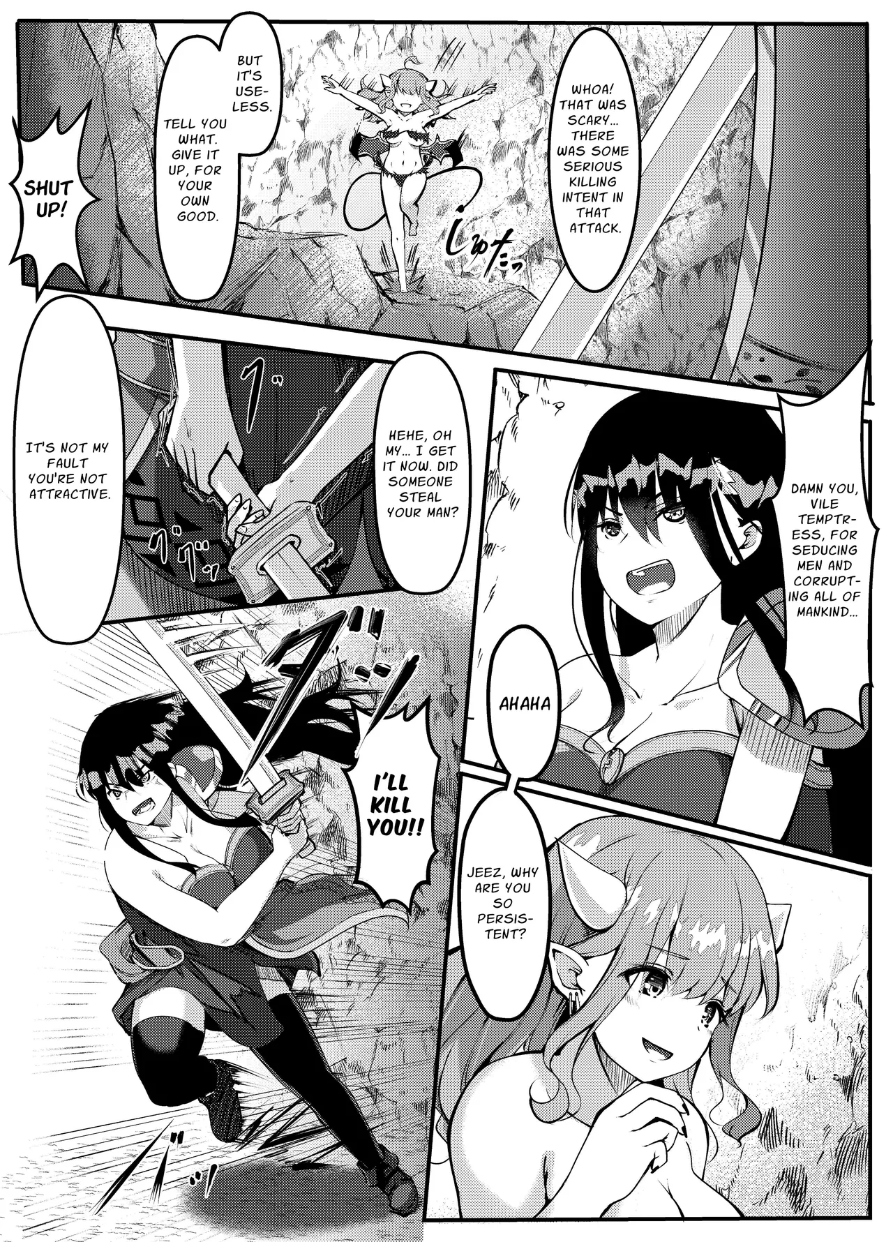 Succubus ni Zanpai Shita Onna Kenshi, Futanari ni Sareru | Defeated by a Succubus: A Swordswoman’s Descent into Dickchick Debauchery page 4 full