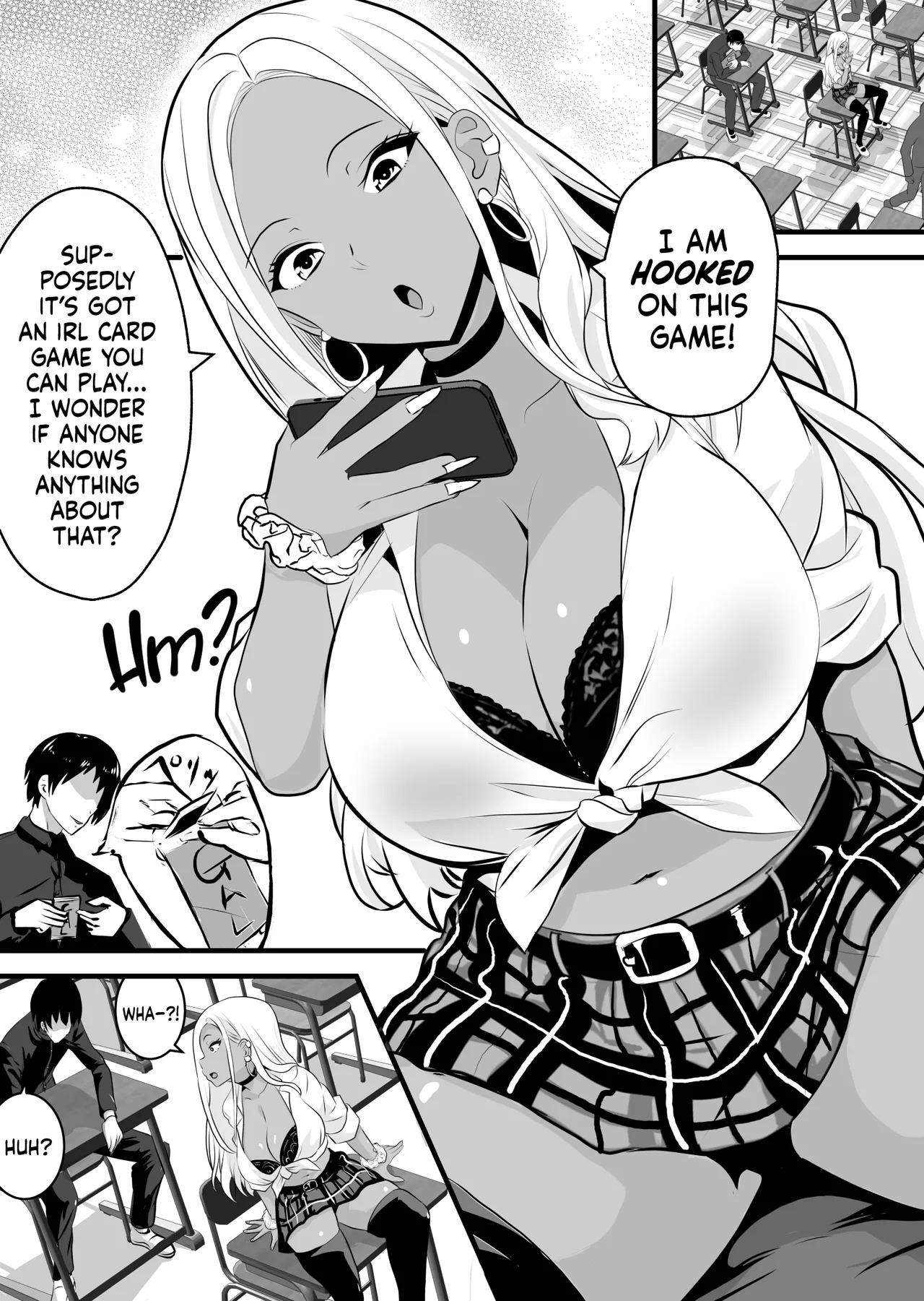 Otaku ni Yasashii Kuro Gal ga Rare Card to Koukan de Sex Sasetekureru ー Nerd-Friendly Choco-Gyaru Will Trade Sex For Rare Cards page 2 full