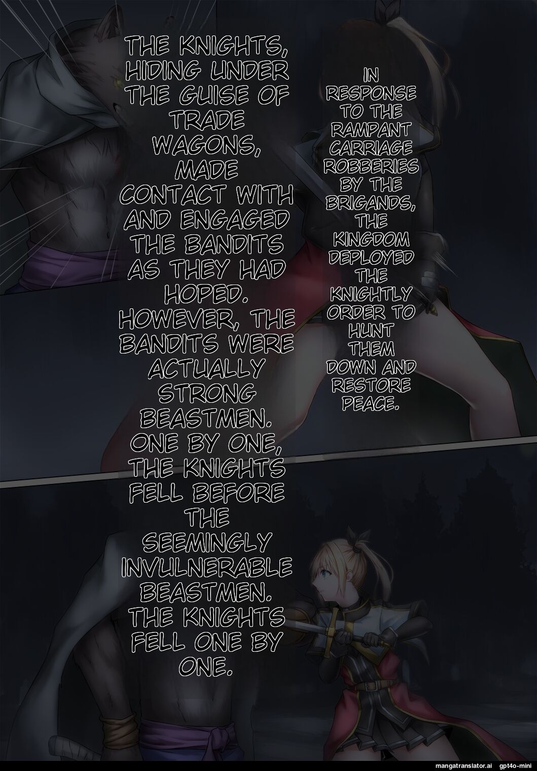 Hardship of a Knightess who Fell Captive to Beastmen page 2 full