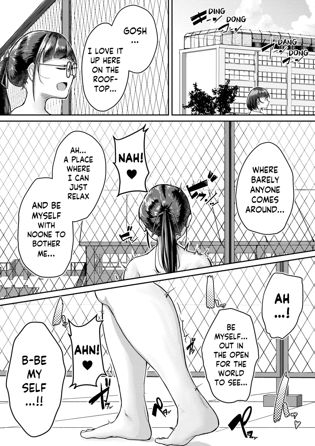 Muchi Pocha JK Fuuki Iin to Himitsu no Okujou | Super Thicc Schoolgirls: The Disciplinary Committee Girl's Rooftop Secret page 1 full
