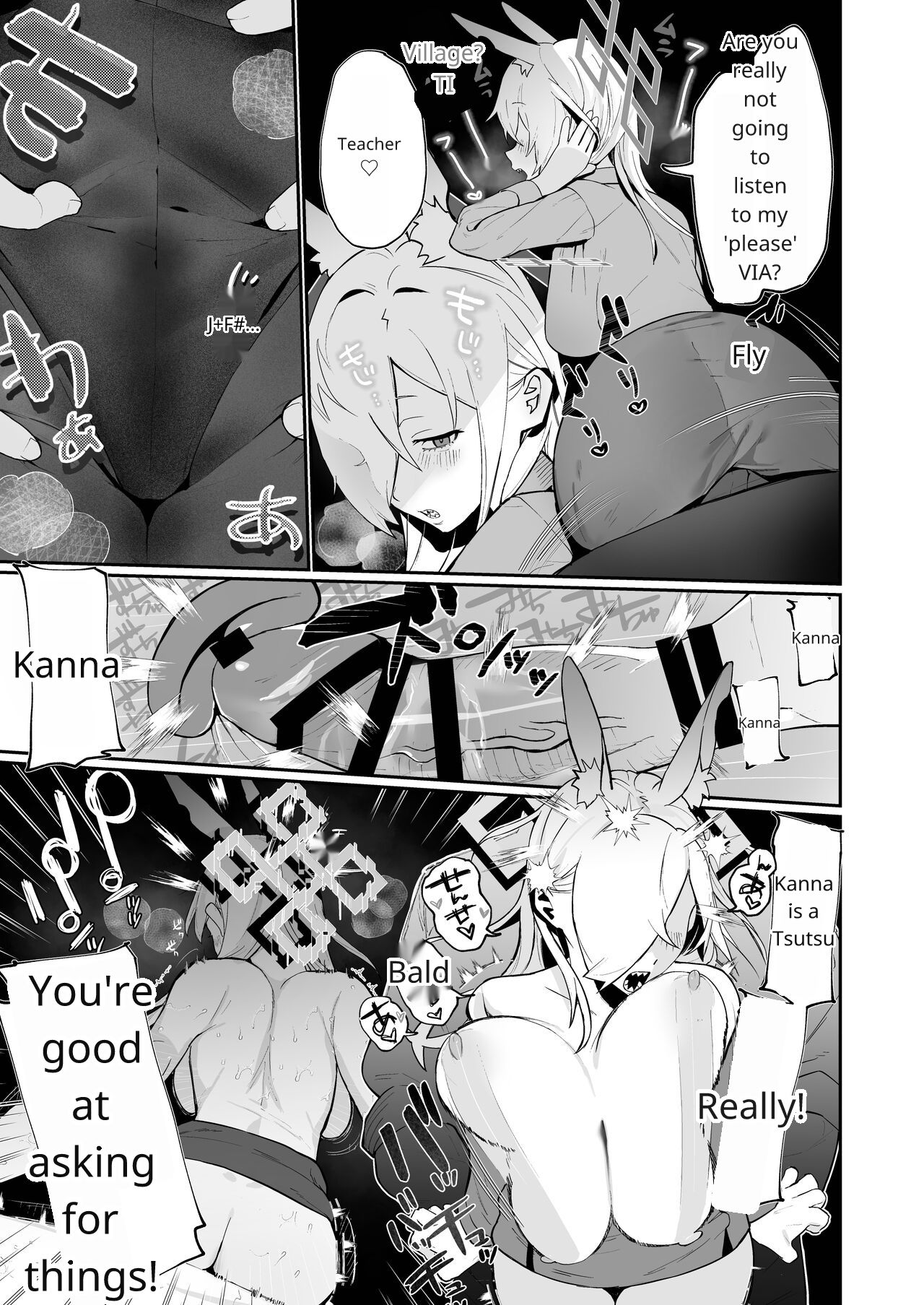 Kanna  x Sensei x Kanna  3P Suru Hanashi page 8 full