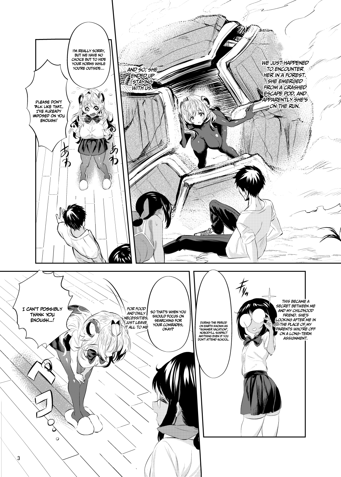 Having Sex Alone With My Childhood Friend Despite The Three of Us Living Together page 4 full