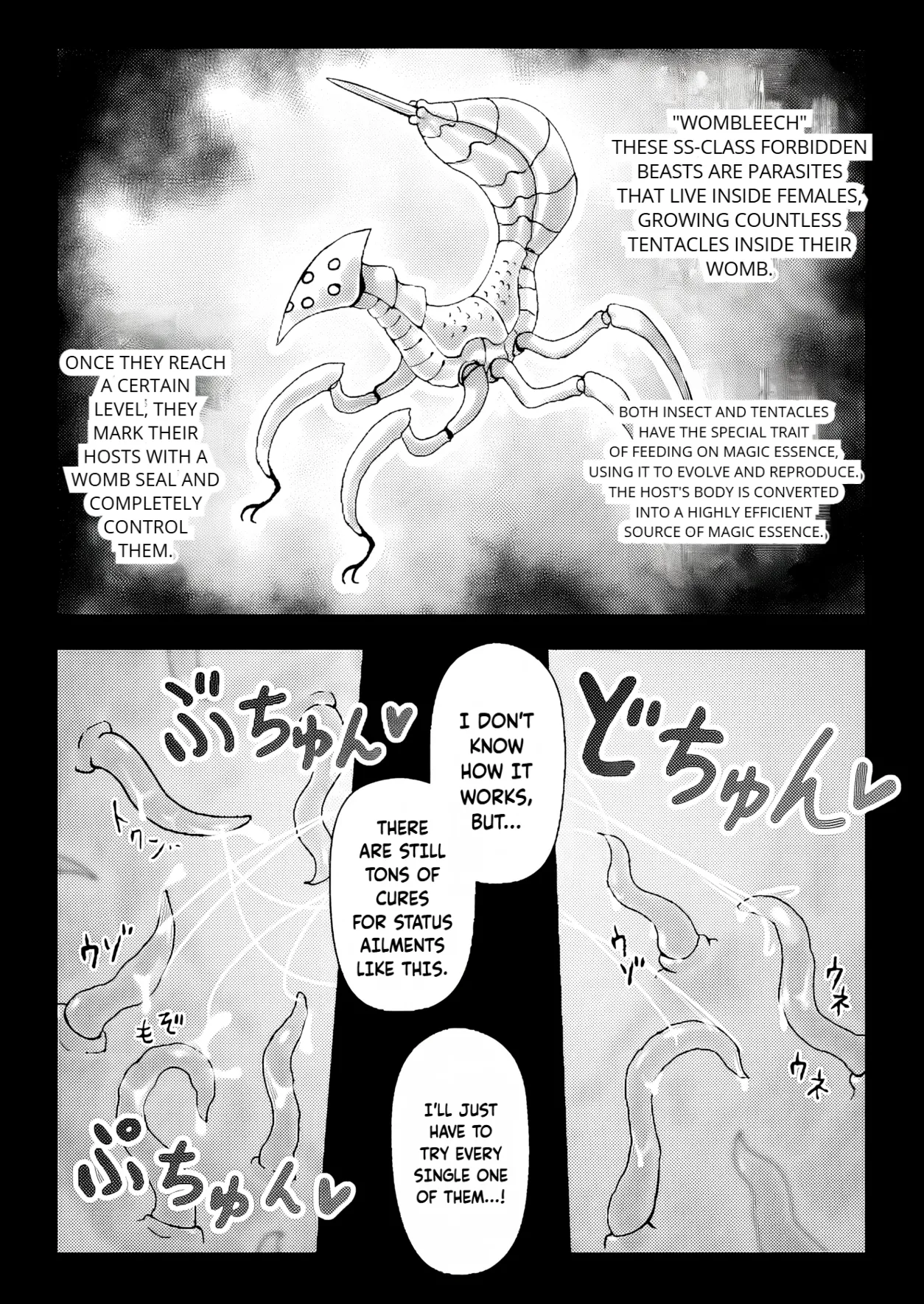Majo ga Shokushuu to Mushi ni Kisei Sarete Shikyuu to Jinsei o Mechakucha ni Sareru Hanashi | A story of a witch infected by tentacles and bugs and how they seriously messed up her womb and life! page 10 full