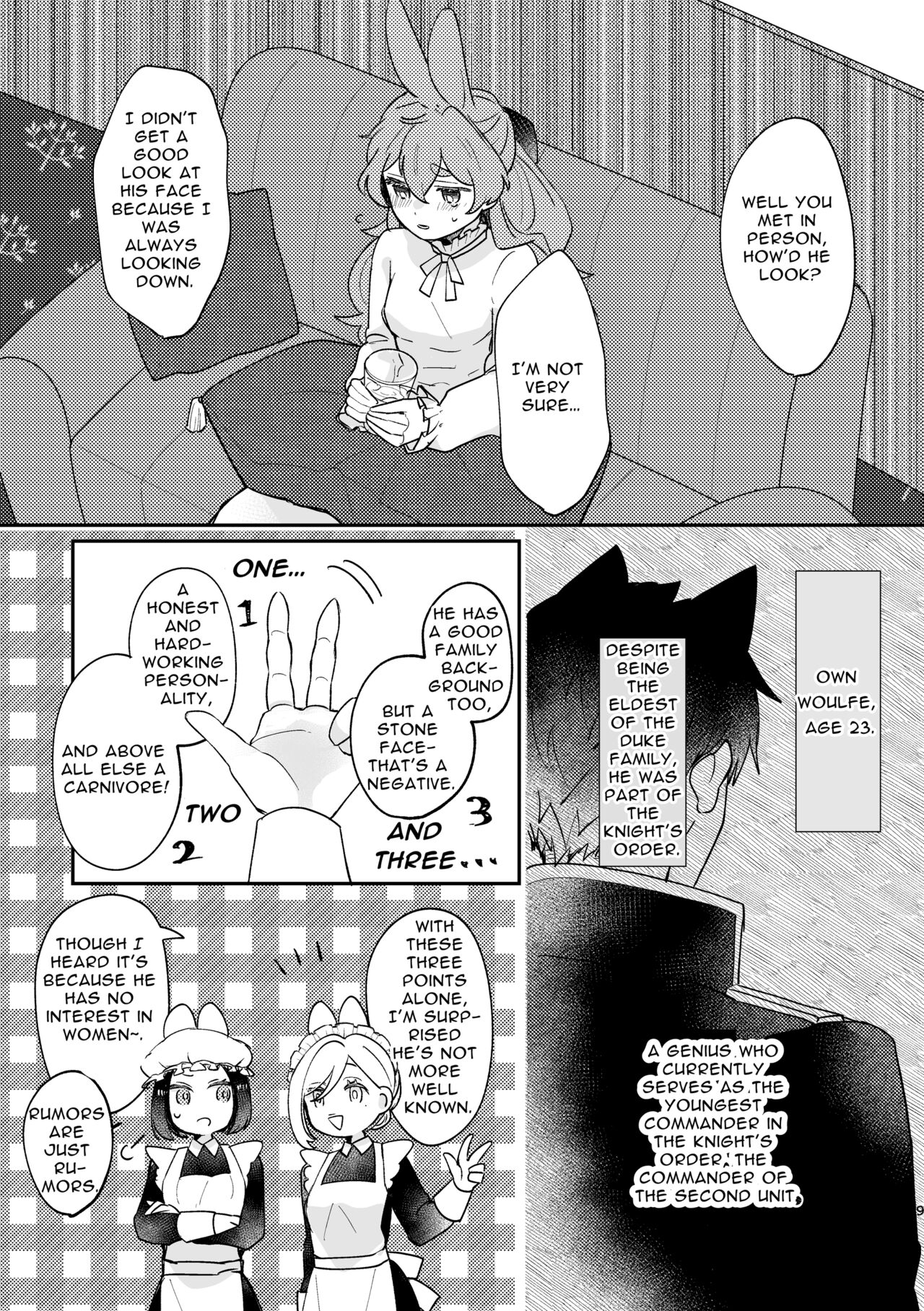 Usagi Reijou to Ookami Reisoku  | Omega Rabbit and Alpha Wolf page 8 full