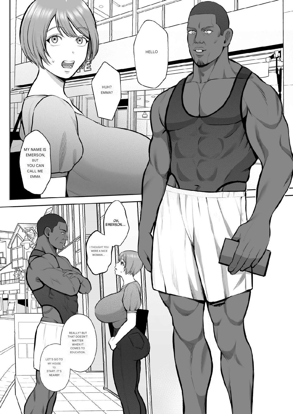 Kokujinsamano kyokutaichinpode ochita hitozuma page 4 full