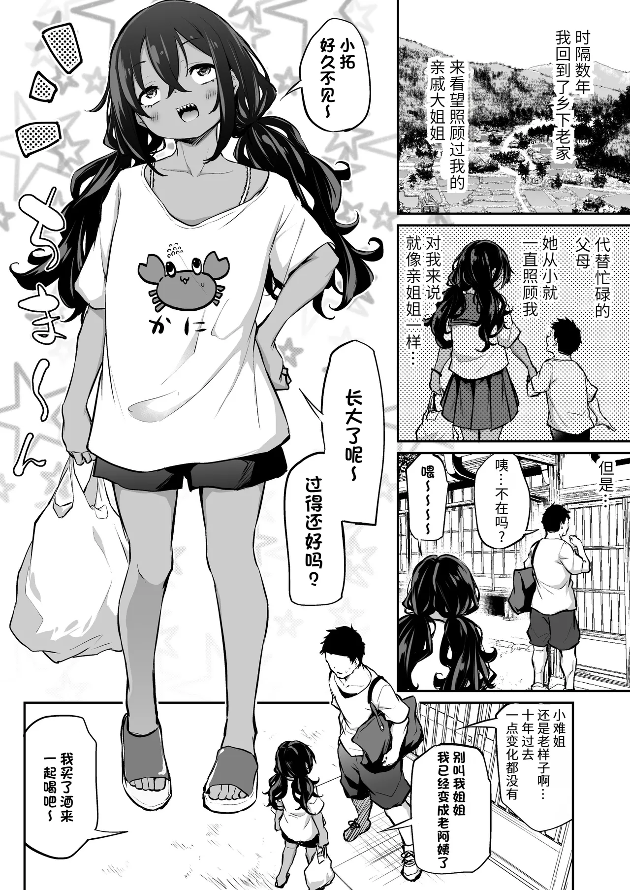 Sunen-buri ni Saikai Shita Shinseki no Onesan ga Nani mo Seicho Shite Nakatta Ken | 时隔数年再会的亲戚大姐姐一点都没有成长 page 1 full