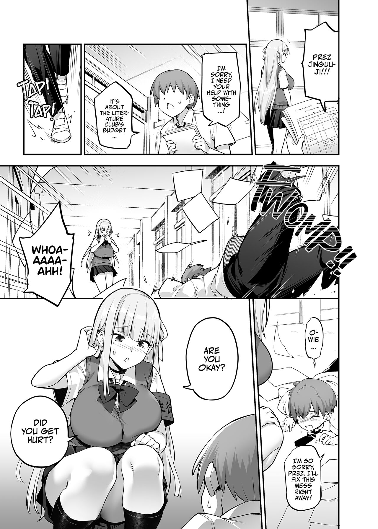 Akogare no Seitokaichou ga Kyonyuu Sugiru Ken | Our Beloved School Prez's TITS are too BIG! page 10 full