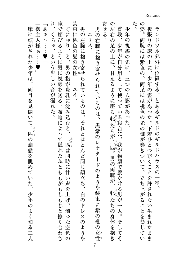 エリス&ユイNTR小説『Re _ Lost』 page 10 full