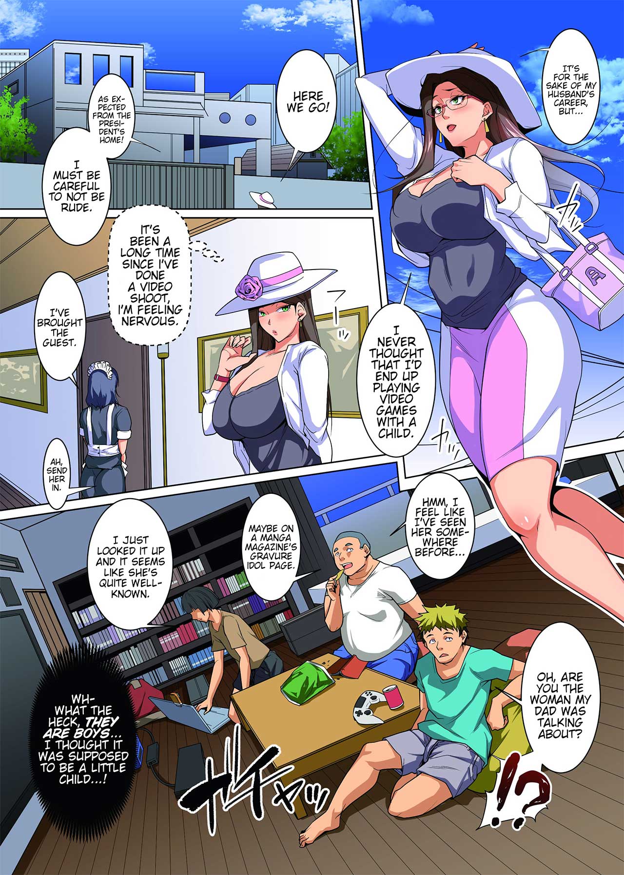 A Married Woman Tricked Into Filming ~ Former Gravure Idol Wife Gets NTR'd By The President's Son For Her Husbands Sake ~ page 4 full