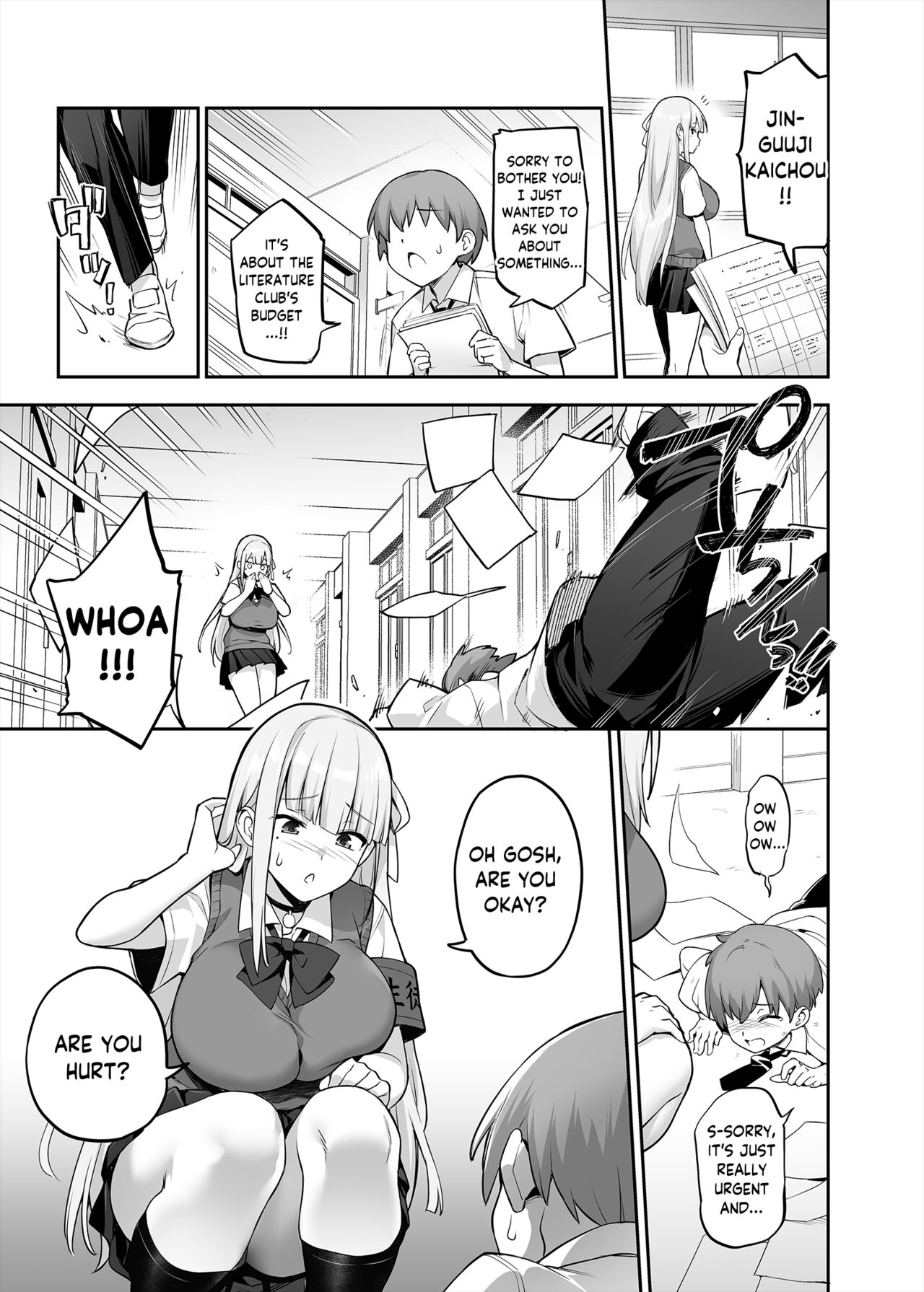 Akogare no Seitokaichou ga Kyonyuu Sugiru Ken | The Beloved Student Council President With the Obscenely Big Tits page 6 full