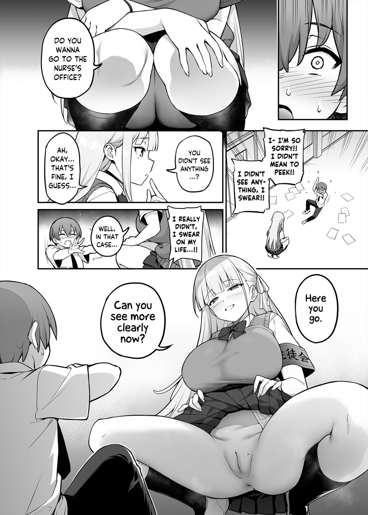 Akogare no Seitokaichou ga Kyonyuu Sugiru Ken | The Beloved Student Council President With the Obscenely Big Tits page 7 full