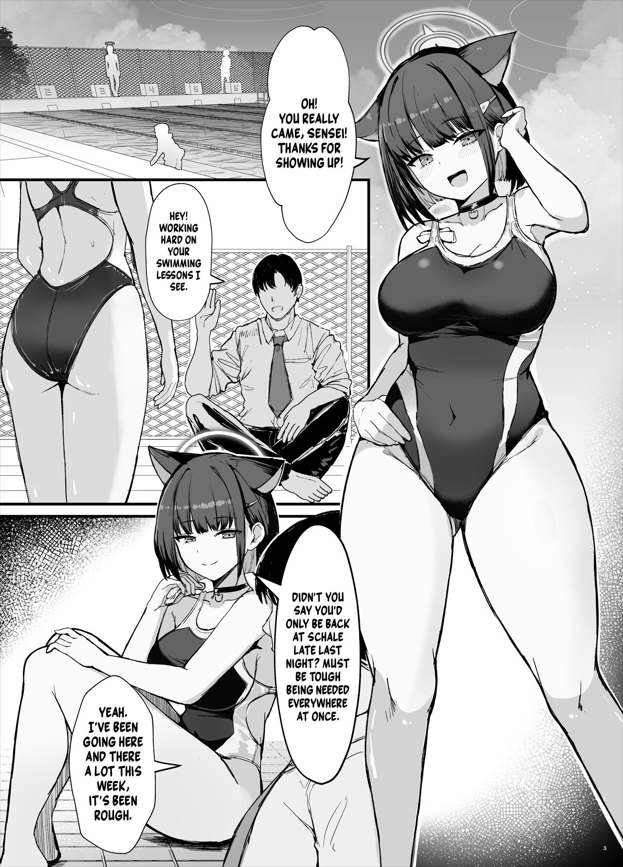 Kazusa to Houkago Mizugi Ecchi | Fucking Kazusa in a Swimsuit After School page 2 full