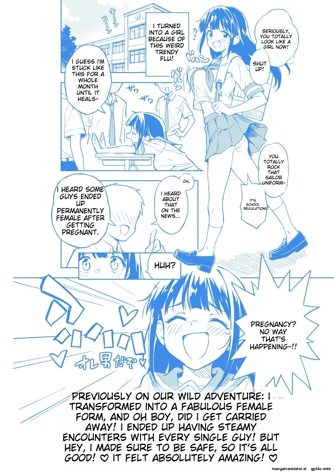 1-kagetsu Ninshin Shinakereba Otoko ni Modoreru Hanashi page 3 full