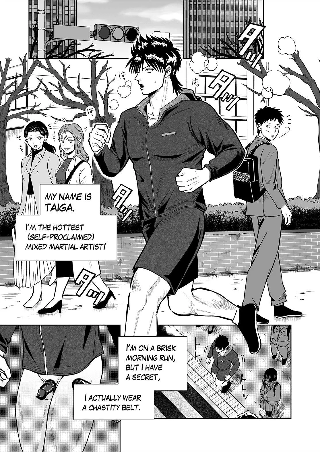 CHASTITY BELT & SHOWER MASTURBATION page 2 full