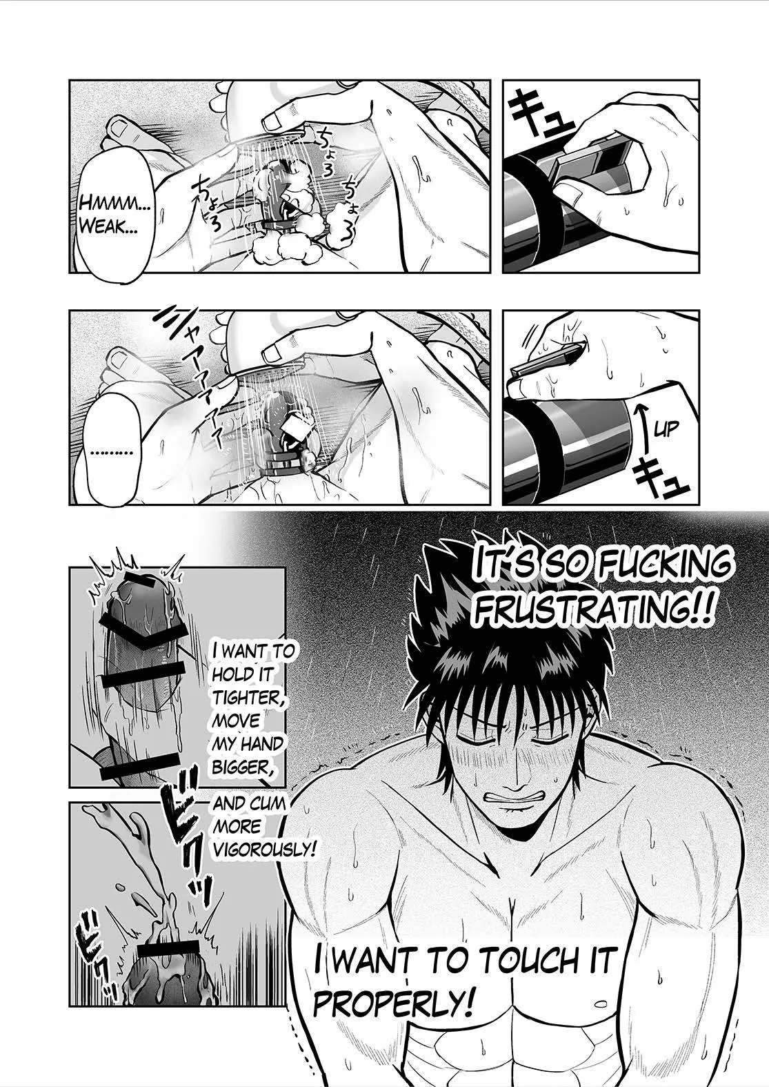 CHASTITY BELT & SHOWER MASTURBATION page 8 full