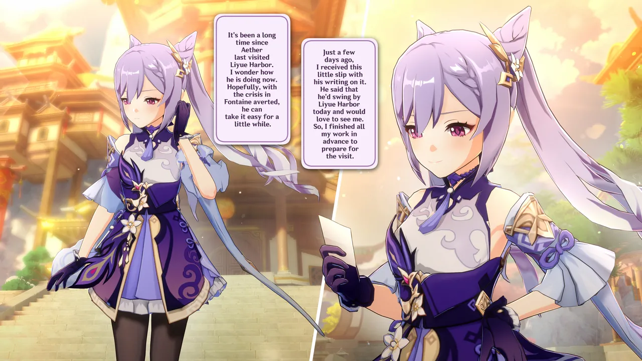 Keqing's Loving Date with dear Aether page 1 full