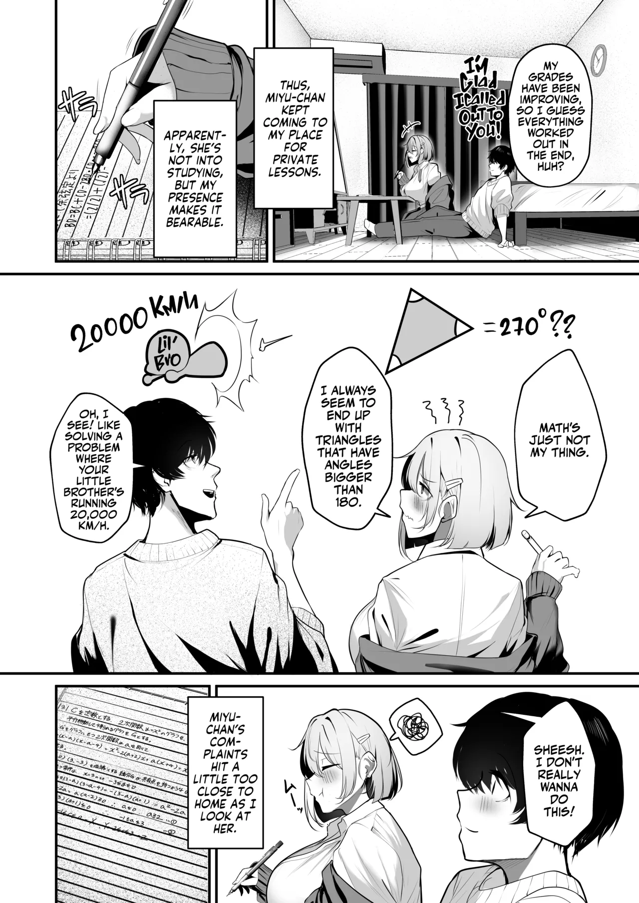 Ooya no Musume no Kyonyuu Gal ni Benkyou Oshietara Ecchi Shite Kureta Hanashi | The Landlord's Big-Tittied Gyaru Daughter Lets me have Sex in Exchange for Private Lessons! page 6 full