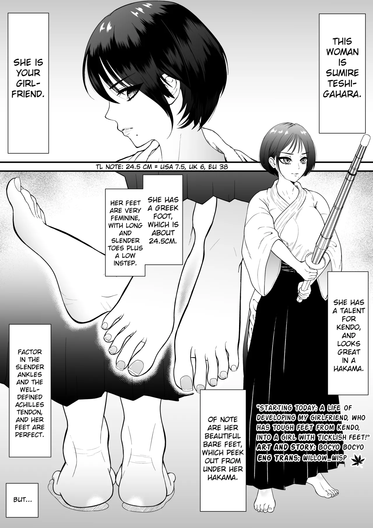 Starting Today: a Life of Developing My Girlfriend, Who Has Tough Feet From Kendo, Into a Girl With Ticklish Feet! page 2 full