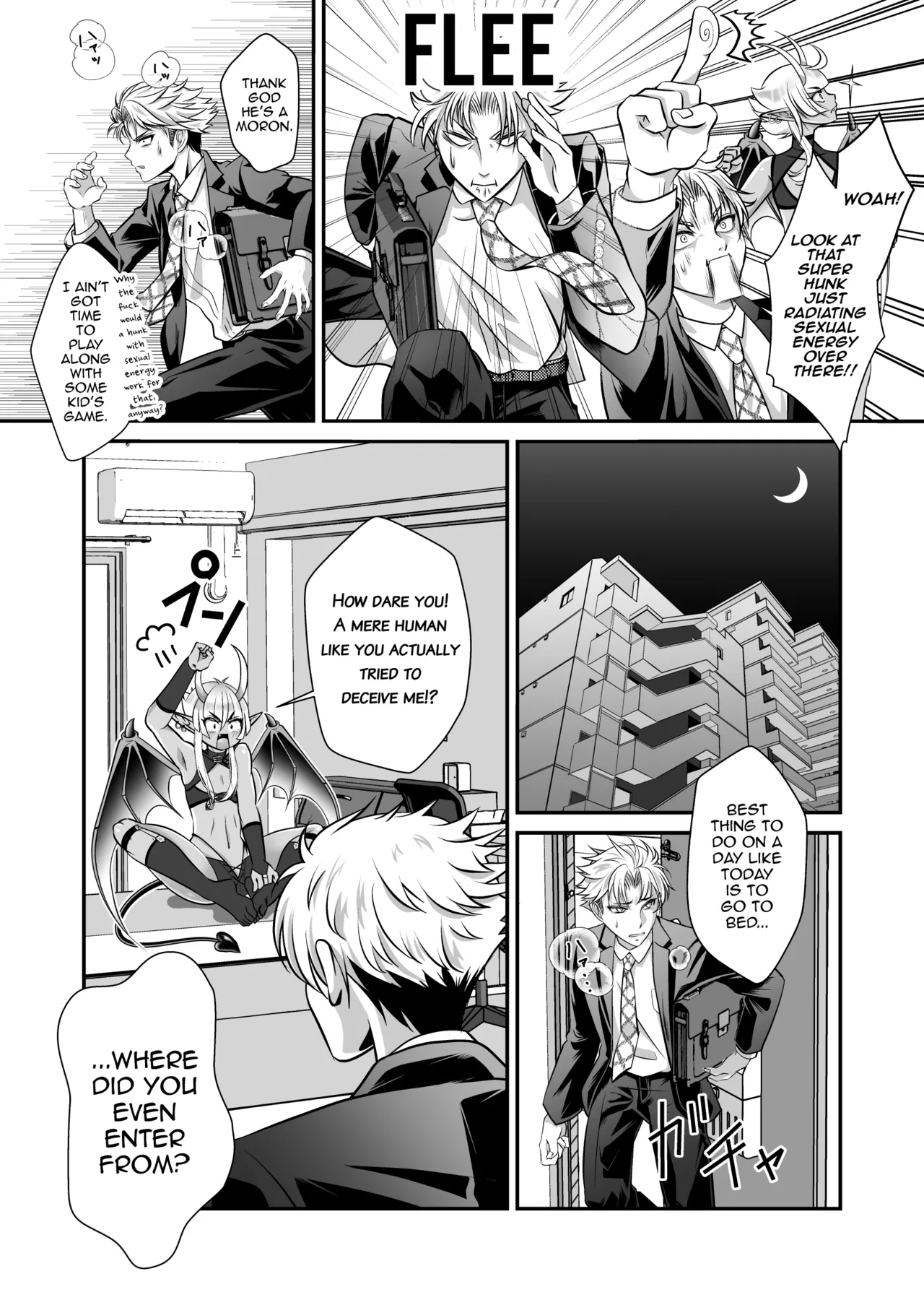 Shukudai de Ningen to Ecchi suru Inma-kun ♂-tachi no Hon: "Inma no Kizoku nara Gakkou no Shukudai nante Rakushou!... na Hazu" page 6 full
